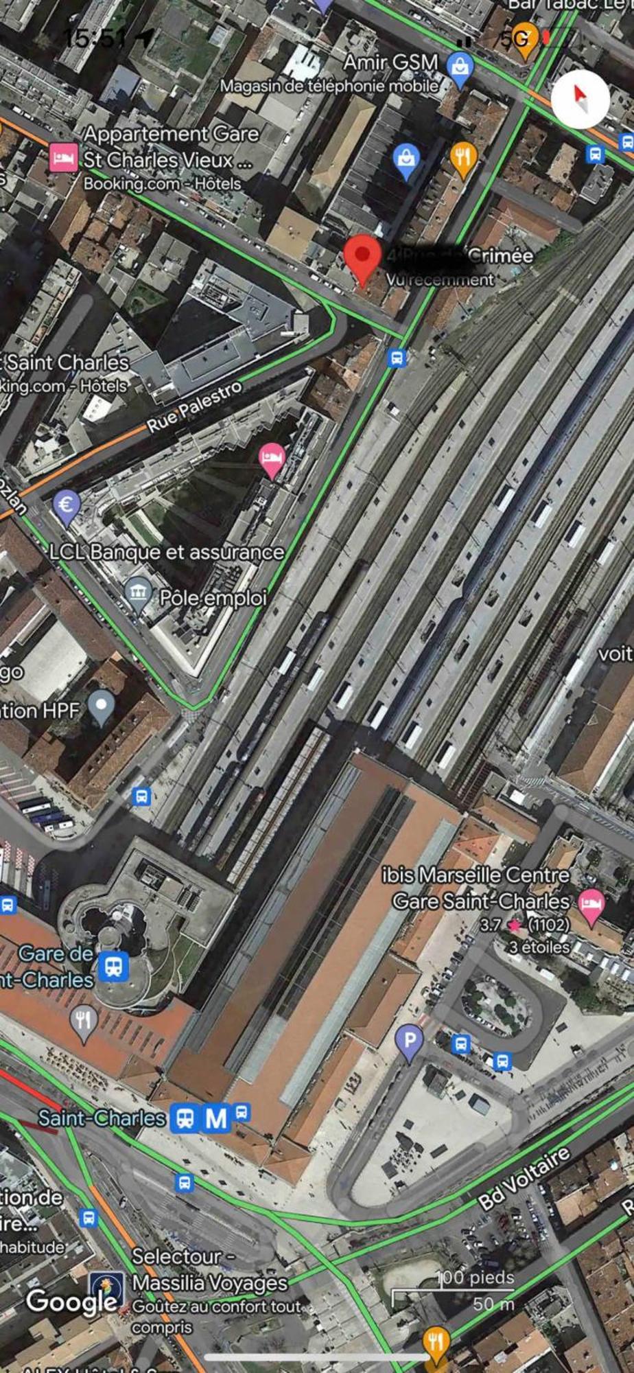 Gare Saint Charles Tgv 6 Personnes Marselha Exterior foto